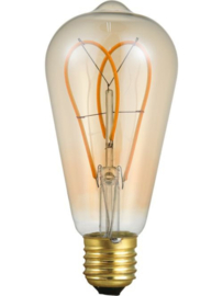 SPL Filament LED E27 Fila Flex DL Rustika ST64 x 140 mm 230 Volt 320 Lumen 5 Watt 820 Gold dimbaar