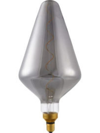 SPL Filament LED E27 Fila Big Flex Cone 200 x 408 mm 230 Volt 140 Lumen 6 Watt 822 Smoke dimbaar