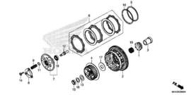 Koppelingsdruk plaat  (PLATE COMP., CLUTCH PRESS) voor Honda