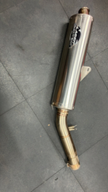 Uitlaat demper Laser Duo tech voor kawasaki ZX9R van  1998 1999