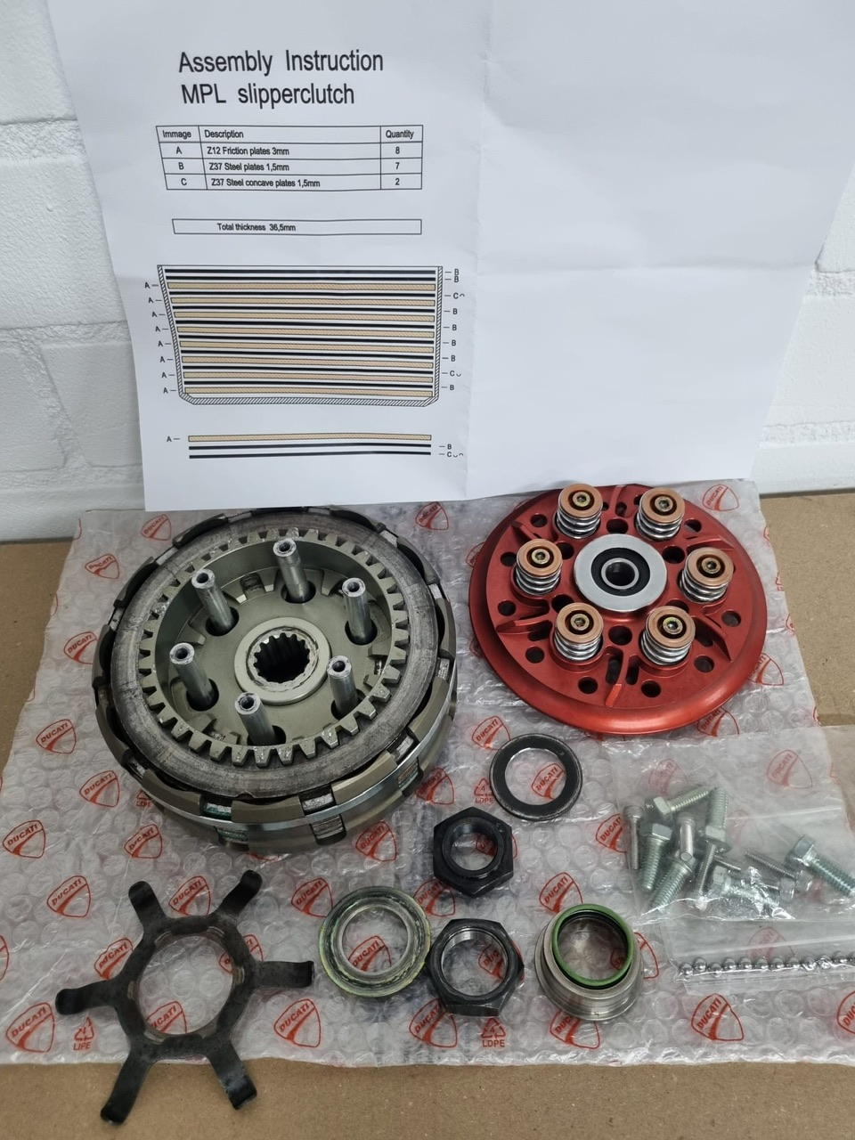 Ducati 916 996 998 MPL Koppeling compleet slipper clutch