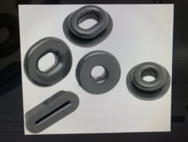Zijkaprubbers rubber zijdeksel bevesting set van 5 rubbers