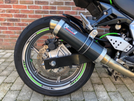 Gebruikte Uitlaat demper MIVV RVS slip on voor Z750 L/M ABS 2007-2012