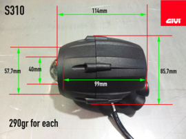 GIVI S310 HALOGEEN SPOTLIGHT SET