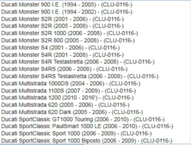 Koppelings slaaf cilinder Oberon Ducati CLU 0116