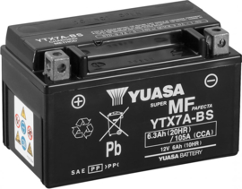 Yuasa YTX7A-BS  ( A kwaliteit accu van Yuasa )