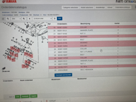 Lagers / bussen / keerringen achtervork link systeem Yamaha FJR 1300