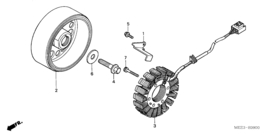 Dynamo Stator / Laadspoel Honda CBR600RR 2003 - 2006