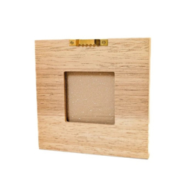 Houten tegellijst 12 x 12 cm – wand- of tafelhouder voor decoratieve tegels