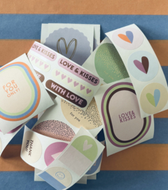 Sticker mix – Friends & Love – 24 vrolijke stickers | FSC®