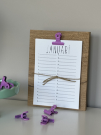 VERJAARDAGS KALENDER (houder)