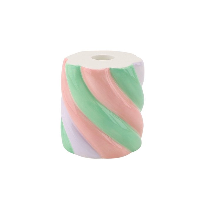 PRE-ORDER: Kandelaar marshmallow, roze / mint groen / lila