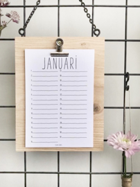 VERJAARDAGS KALENDER (hanger)