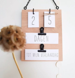 Wat is een aftelkalender en waarom is hij handig?