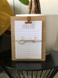 VERJAARDAGS KALENDER (houder)