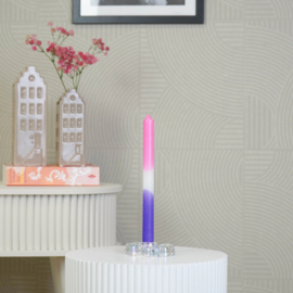 Rainbow glazen kandelaar strikje – decoratie kaarsenhouder voor dinerkaars