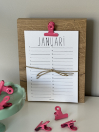 VERJAARDAGS KALENDER (houder)