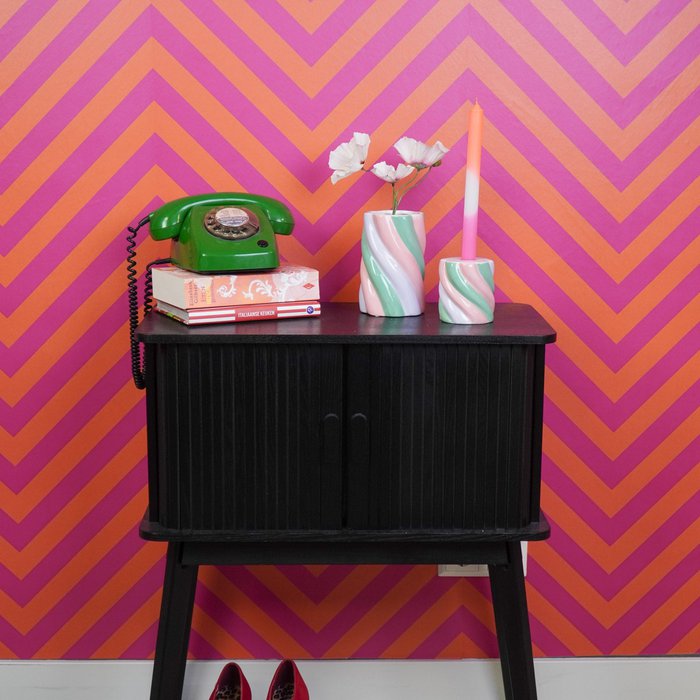 PRE-ORDER: Kandelaar marshmallow, roze / mint groen / lila