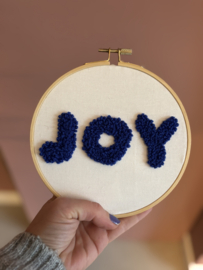 Wandcirkel, joy blauw