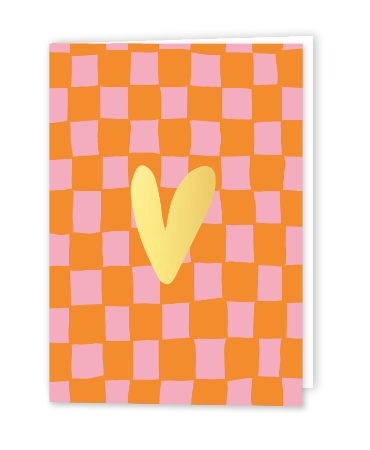 Handdraw grid oranje + hart