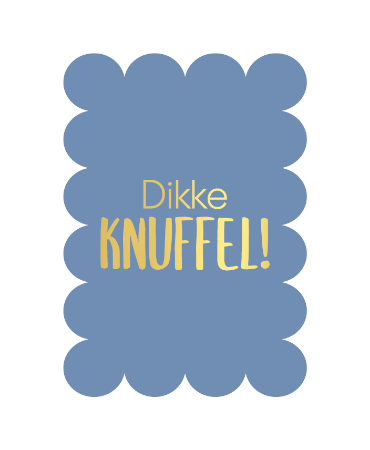 Bubble blauw + dikke knuffel