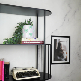 Plantenpot met strikjes, lila + mint