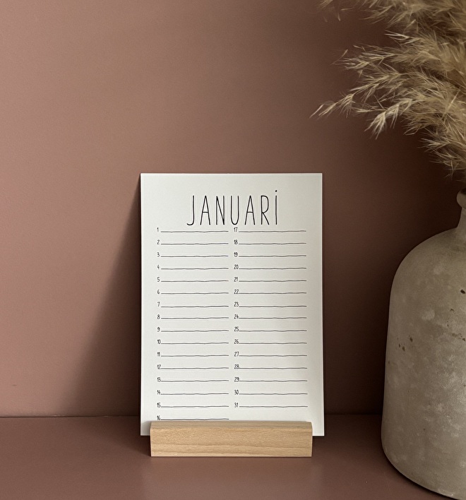 Verjaardagskalender staand