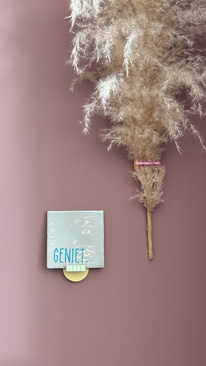Decoratie tegeltjes keramiek met tekst