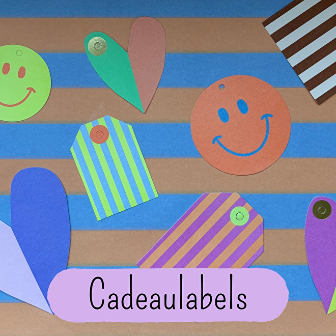 Vrolijke cadeaulabels online