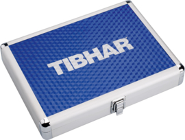 Tibhar Aluminium Bat Case CUBE Silver/blue