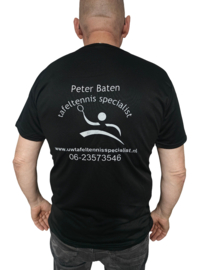 uwtafeltennisspecialist Tshirt Zwart