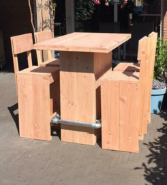 Douglas houten Bartafel met Krukken Biggy