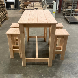 Douglas houten Bartafel met Krukken Jules