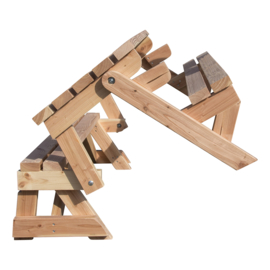 Inklapbare picknicktafel Douglas hout Seth (2 tot 4 personen)