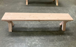 Tuinset van Douglas Hout met X-poten Finn
