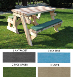 Zitkussens Bodhi inklapbare picknicktafel (2-delig)