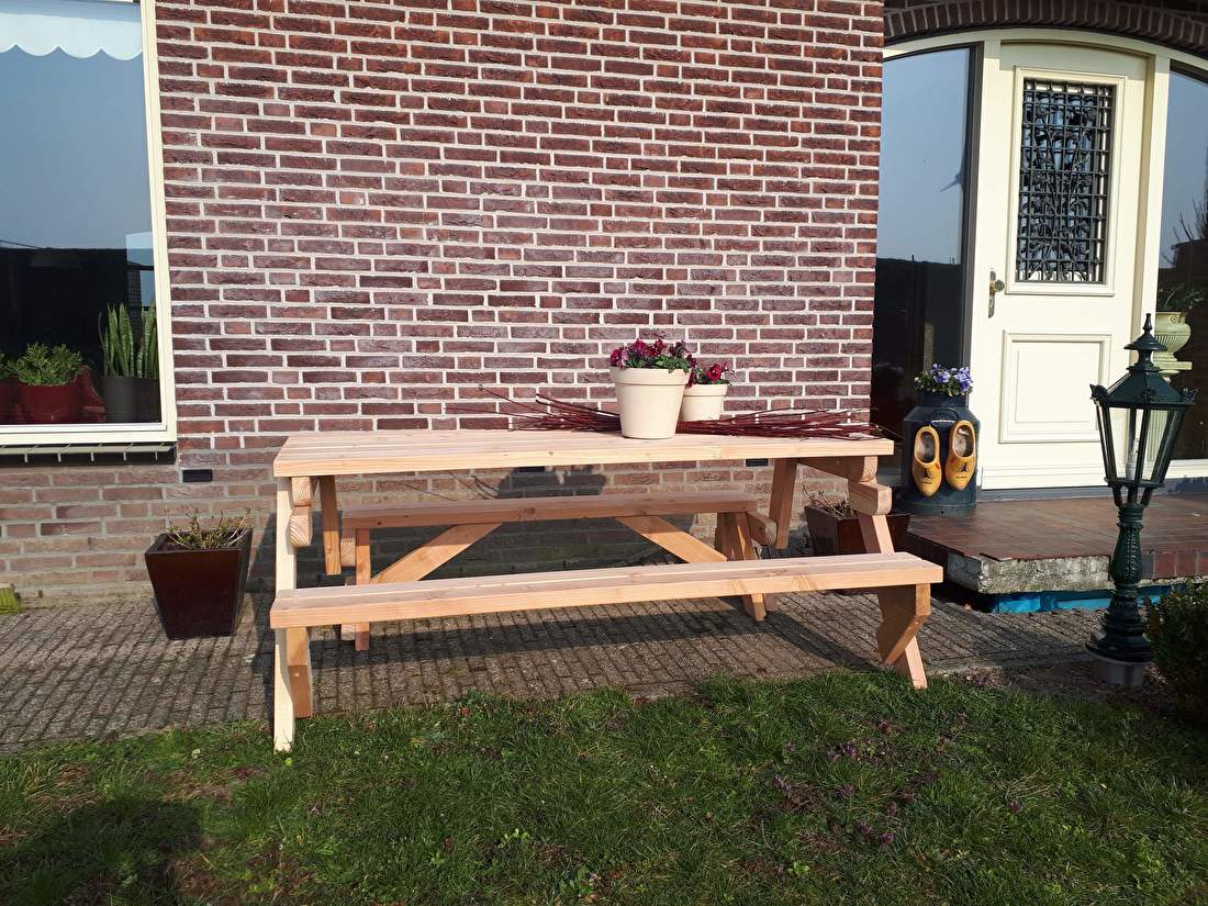 inklapbare picknicktafel 2 in 1