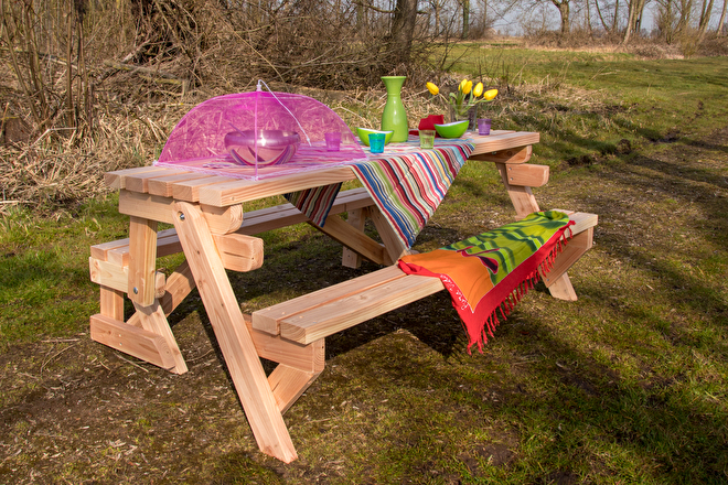 inklapbare picknicktafel