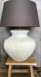 Kruiklamp vaas rond zand 44 cm