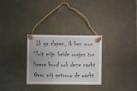 Hangers met tekst