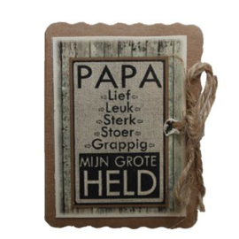 Papa mijn grote held