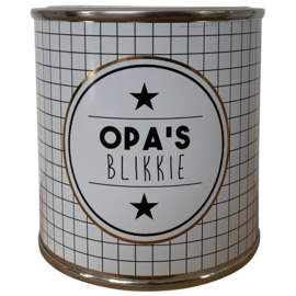 Cadeaublik Opa's blikkie