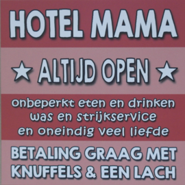 Hotel mama || Ansichtkaart || Rood