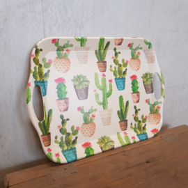 Dienblad cactussen || 36 x 26 cm || met handvat