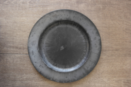 Plastic plate 28 cm basic grey