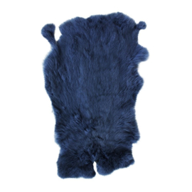 konijnenvacht navy blauw