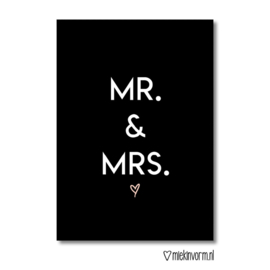 MR. & MRS. || Ansichtkaart || Miek in Vorm