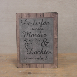 Decobordje De liefde tussen moeder & dochter is voor altijd