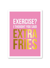 Extra fries - kaart
