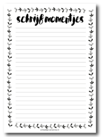 Schrijfmomentjes - notitieblokje